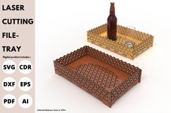 tray | salver | laser | cut | tea tray | svg | 3d | Glowforg Product Image 1