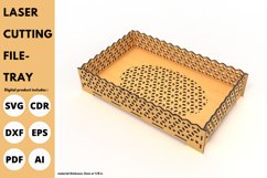 tray | salver | laser | cut | tea tray | svg | 3d | Glowforg Product Image 3