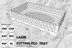 tray | salver | laser | cut | tea tray | svg | 3d | Glowforg Product Image 2