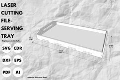 Tray for serving svg Laser cut file & glowforge craft Product Image 4