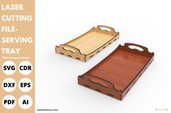 Tray with antique design svg laser cut & glowforge craft Product Image 2