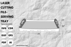 Tray with antique design svg laser cut & glowforge craft Product Image 3