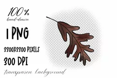 Autumn oak leaves sublimation design PNG. Fall clipart Product Image 2