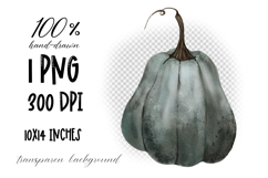 Watercolor pumpkin clipart | PNG for sublmation Product Image 2