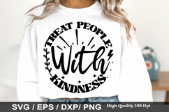 Treat people with kindness - Kindness SVG Design Product Image 1