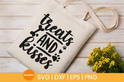 Treats and kisses | Funny dog valentine svg quote Product Image 3