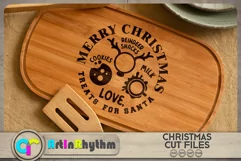 Treats for Santa SVG / Christmas round decoration Product Image 2