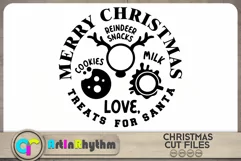 Treats for Santa SVG / Christmas round decoration Product Image 4