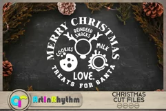 Treats for Santa SVG / Christmas round decoration Product Image 3