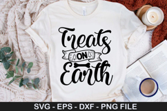 Treats on Earth - Christmas Dog SVG Design Product Image 1