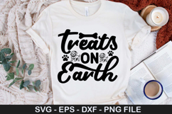 Treats on Earth - Christmas Dog SVG Design Product Image 1