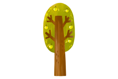 Four Seasons Trees Clipart Set, Hand-Drawn Product Image 3