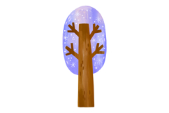 Four Seasons Trees Clipart Set, Hand-Drawn Product Image 5