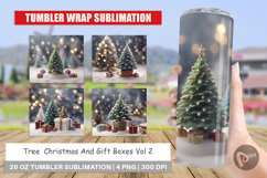 Tumbler Sublimation Tree Christmas Product Image 1