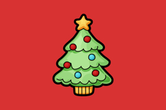 Tree christmas illustration clip art design vector Product Image 2