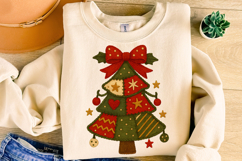 Christmas Tree Patchwork PNG, Merry Christmas PNG, Holiday Product Image 4
