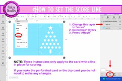 Christmas Tree paper cut card SVG | Cricut Joy Card Product Image 3