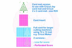 Christmas Tree paper cut card SVG | Cricut Joy Card Product Image 2
