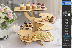 Party Tiered Trays Laser Cut Bundle | Cupcake Holders | CNC Product Image 6