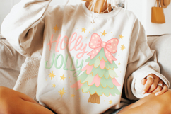 Holly Jolly PNG, Merry Christmas PNG, Holiday PNG, Xmas PNG Product Image 3