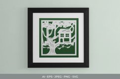 Tree House Papercut Product Image 1