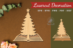 Tree in Book Laser Cut Decoration Product Image 1