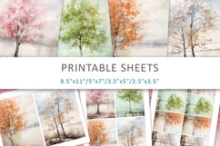 Seasons of the Year Junk Journal Kit, ATC card Product Image 1