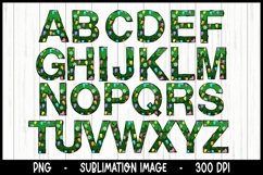 Tree lights doodle Alphabet Bundle, Sublimation ABC Product Image 2