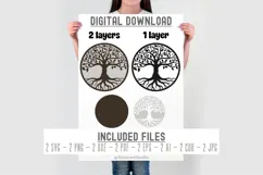 Tree of Life Laser Cut File SVG PNG DXF, Round Sign Product Image 3