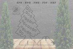 Tree Laser Cut Home Decor SVG Product Image 2