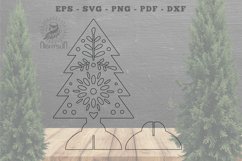 Tree Laser Cut Home Decor SVG Product Image 2
