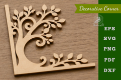 Tree Lasercut Corner SVG Product Image 1