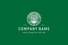 Tree life vintage vector template Product Image 1