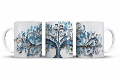 Flowers 3D Mug Wrap Sublimation Designs, 3d Mug, Flowers Png