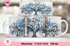 Flowers 3D Mug Wrap Sublimation Designs, 3d Mug, Flowers Png