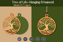 Hanging Tree of Life Ornament SVG Product Image 1