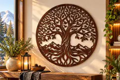 Tree Of Life Wall Art Laser Cut Svg Product Image 1