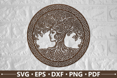 Tree of Life Woman Celtic SVG Product Image 1