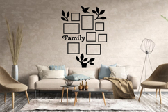 Family tree with photo frame svg / Wall art dxf Product Image 2