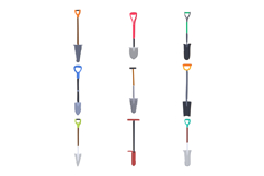 tree planting shovel set cartoon Product Image 1