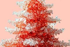 Red crystals Christmas tree Sublimation png Merry Christmas Product Image 2