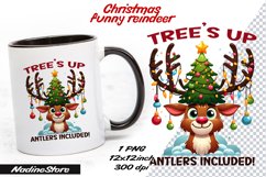 Funny Christmas reindeer BUNDLE Sublimation PNG. Product Image 16