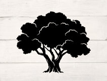 Tree Silhouettes Bundle. Family Tree Svg. Botanic Decor SVG Product Image 5