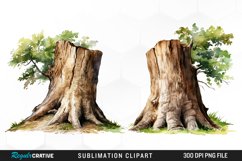 Tree Trunk Clipart Bundle Product Image 2
