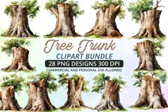 Tree Trunk Clipart Bundle Product Image 1
