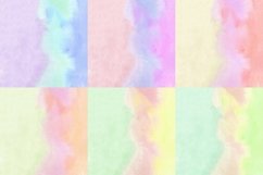 Tree Wave Watercolor Digital Papers Background Product Image 2