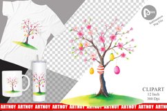 Tree with Eggs Clipart Product Image 1