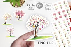 Tree with Eggs Sticker Product Image 1