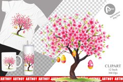 Tree with Eggs Clipart Product Image 1