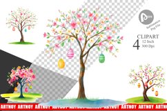 Tree with Eggs Clipart Product Image 1
